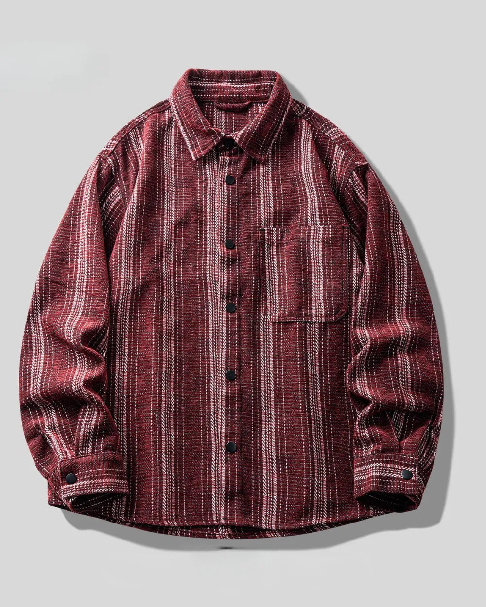 VERTICAL STRIPE LOOSE SHIRT W1979