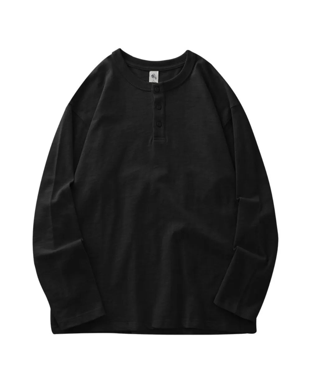 HENLEY NECK LONG SLEEVE TEE W1819