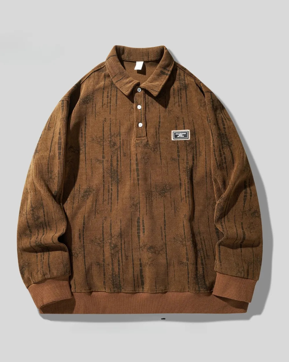 CORDUROY POLO SWEAT SHIRT W1946