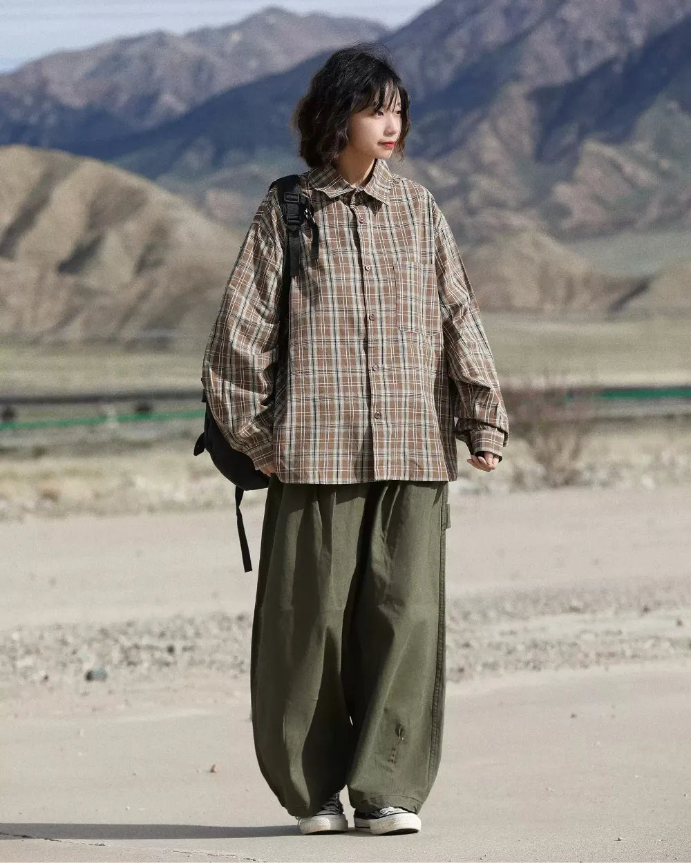 LOOSE FIT CASUAL CARGO PANTS W1885