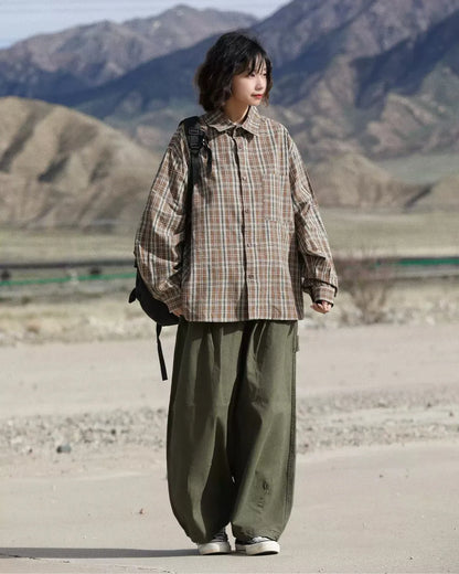 LOOSE FIT CASUAL CARGO PANTS W1885