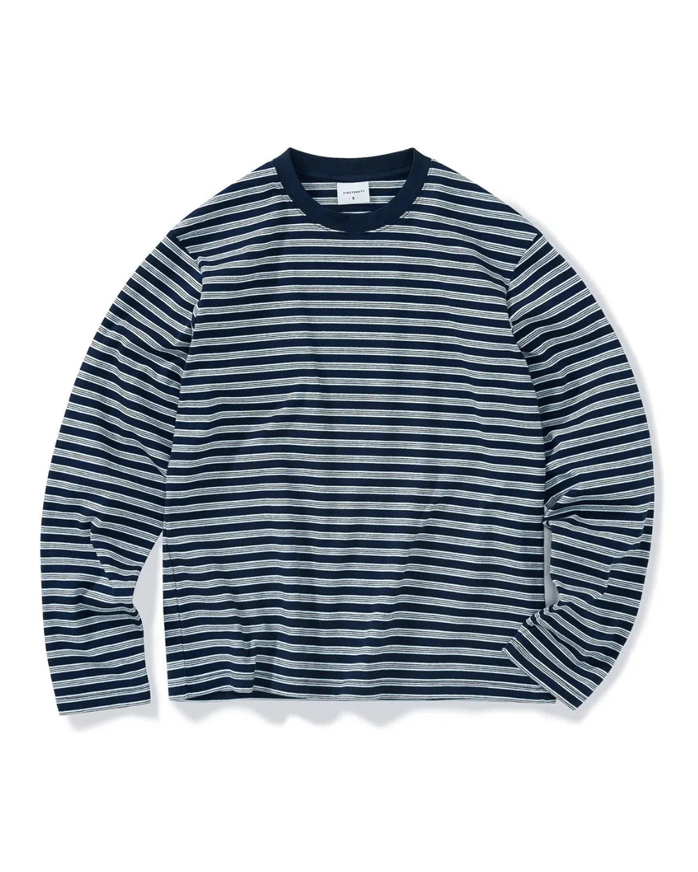 STRIPED LOOSE FIT LONG TEE W1955