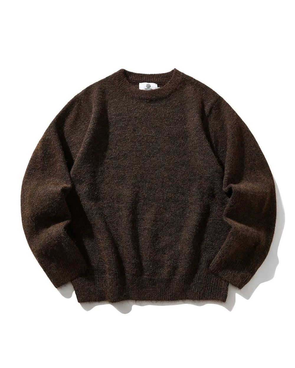 MIXED FABRIC KNIT SWEATER W1951
