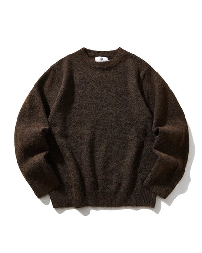 MIXED FABRIC KNIT SWEATER W1951