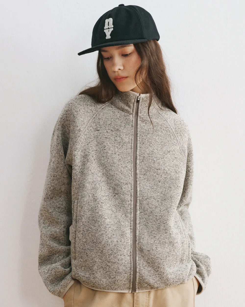 FLEECE STAND ZIP JACKET W1895