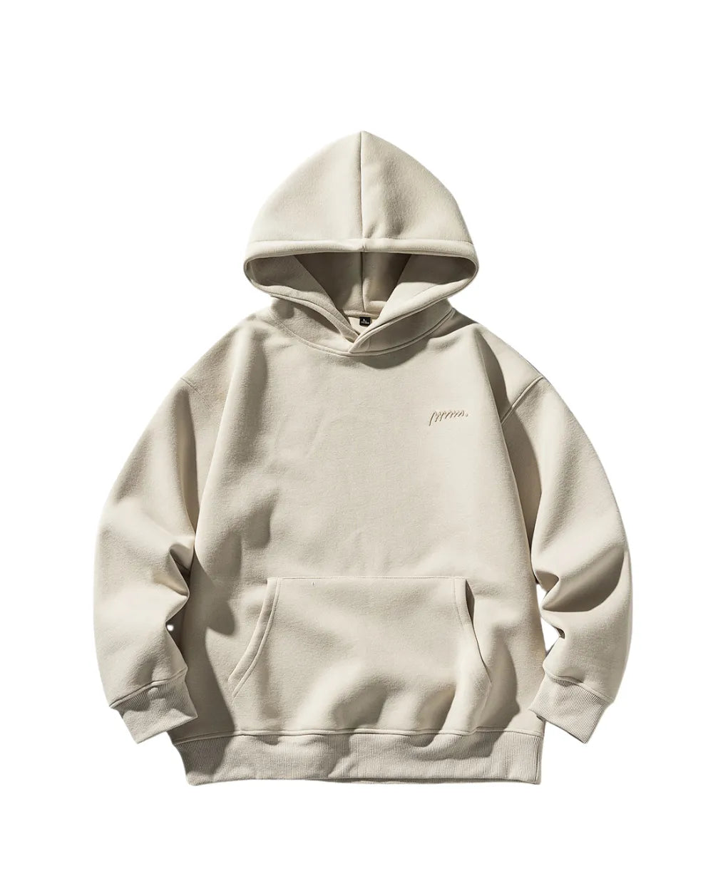 MINIMAL EMBROIDERY OVERSIZED HOODIE W1848