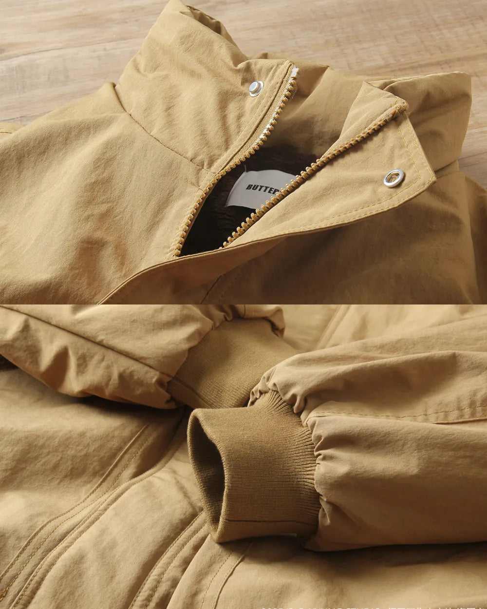 FLEECE LINED STAND COLLAR JACKET W1997