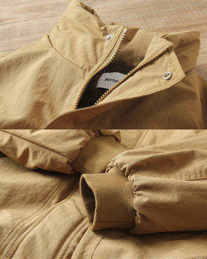 FLEECE LINED STAND COLLAR JACKET W1997
