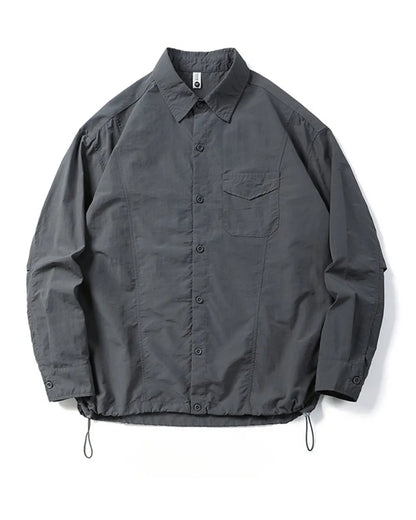 DRAWSTRING NYLON SHIRT W1956