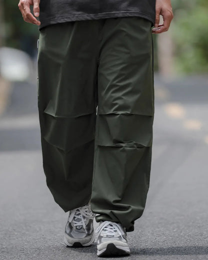 NYLON WIDE CARGO PANTS W1774