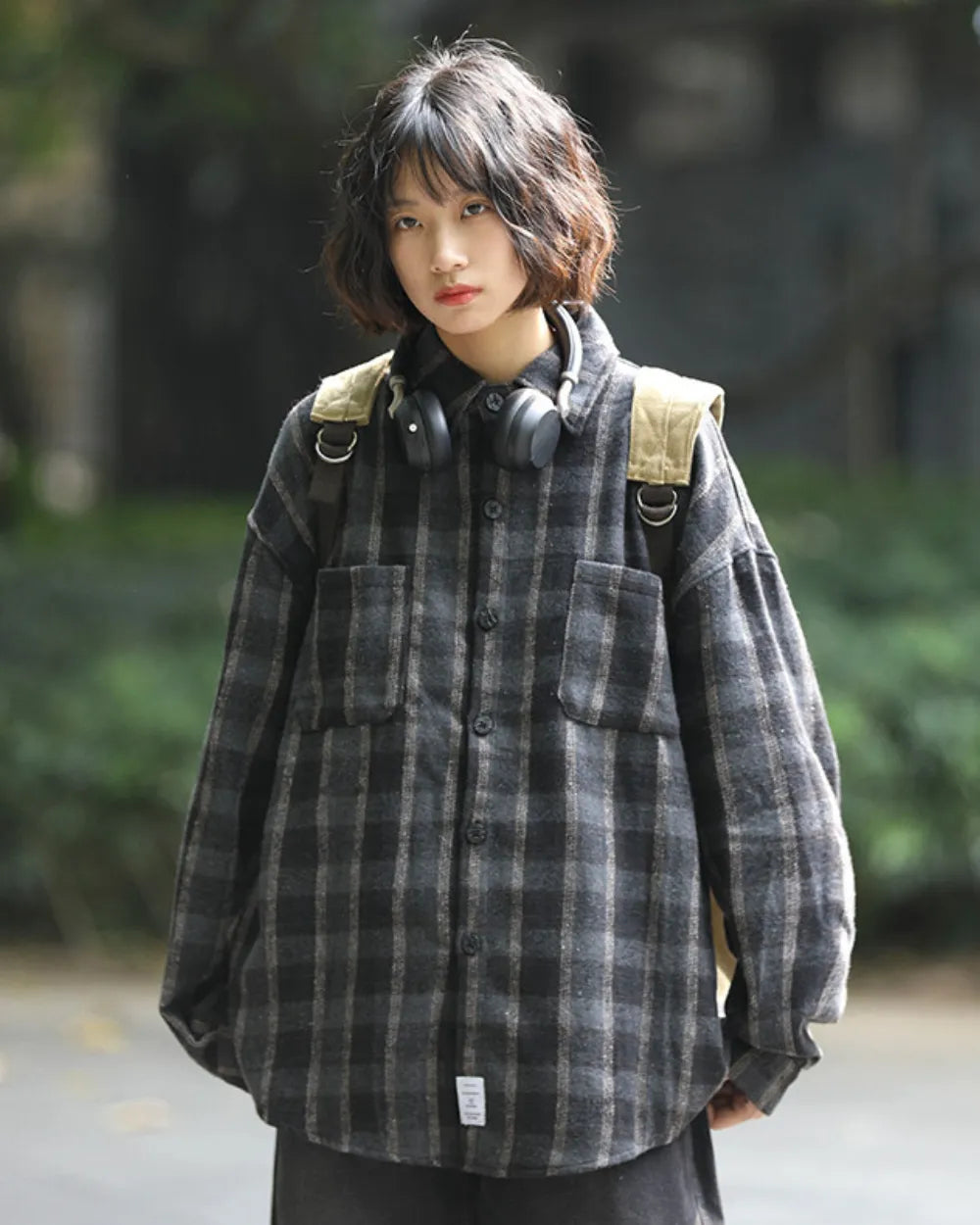 CHECK LOOSE FIT FLANNEL SHIRTS W1983