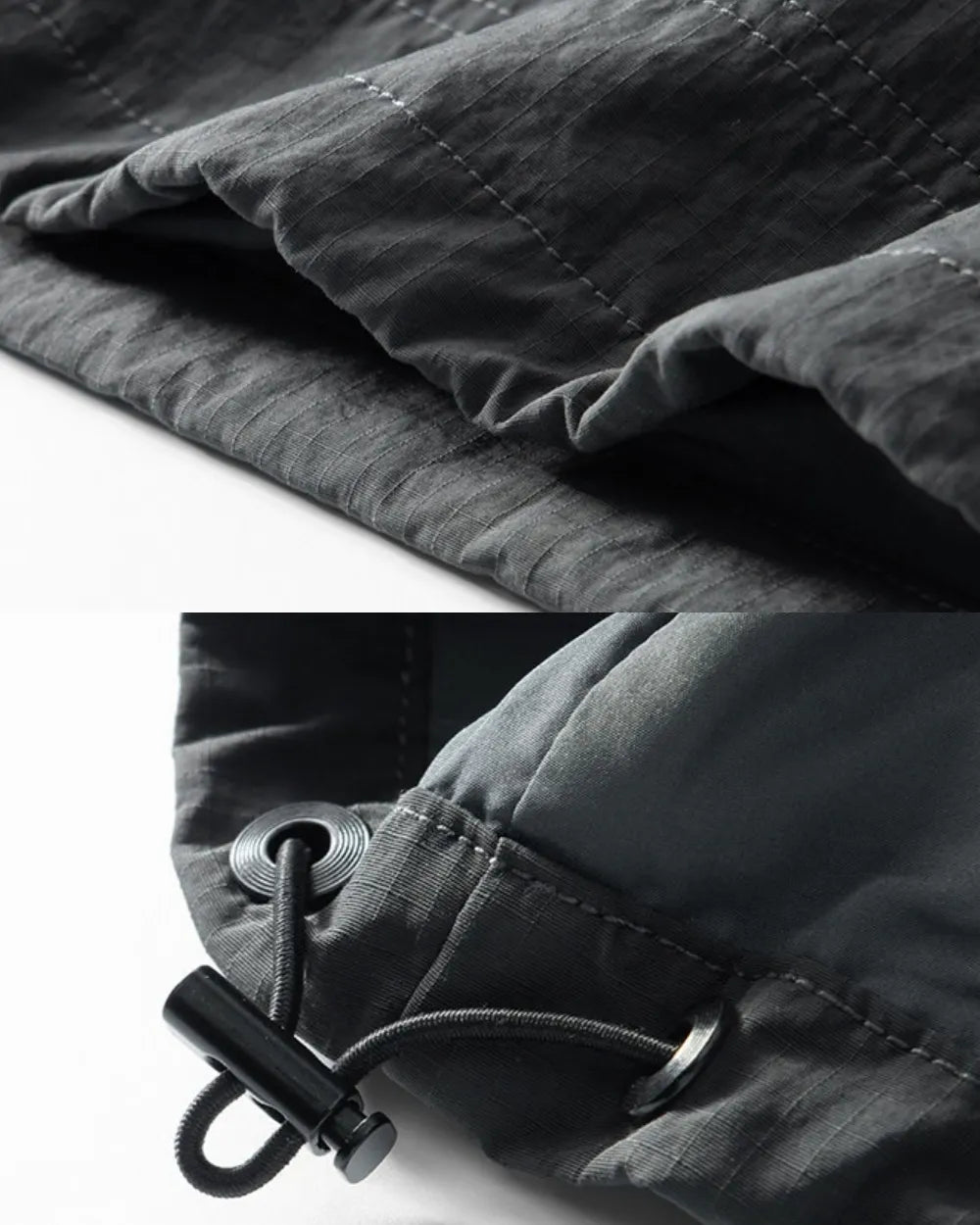 NYLON HALF ZIP HOODED ANORAK W1919