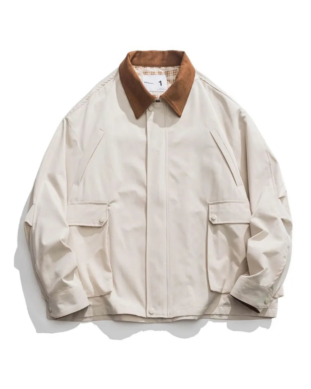 COLLAR CONTRAST WORK JACKET W1940