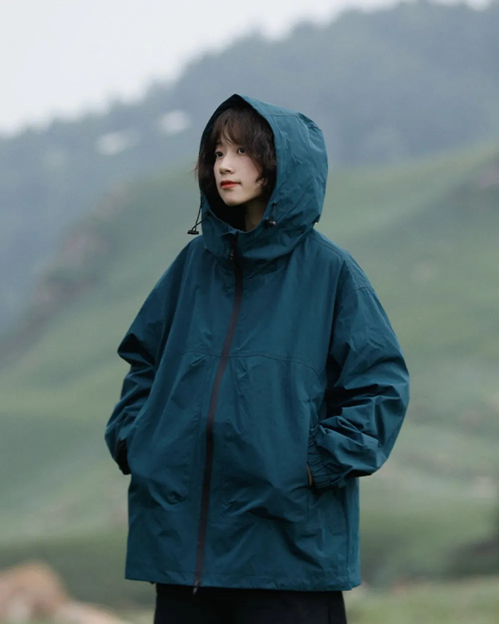 NYLON HOODED TACTICAL JACKET W1901