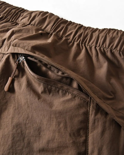 DRAWSTRING WIDE CARGO PANTS W1998