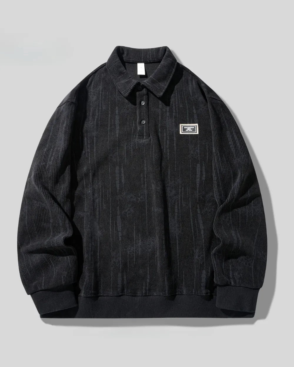 CORDUROY POLO SWEAT SHIRT W1946