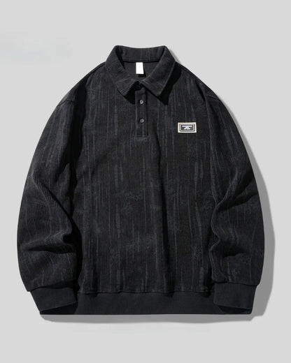 CORDUROY POLO SWEAT SHIRT W1946