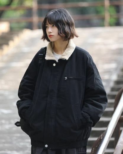 FLEECE COLLAR PADDING JACKET W1987