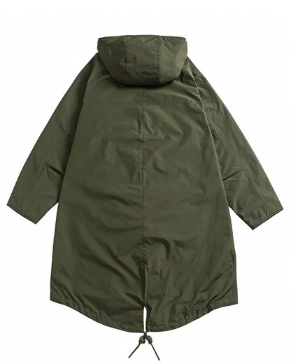 HOODED OVERSIZE PARKA COAT W1978
