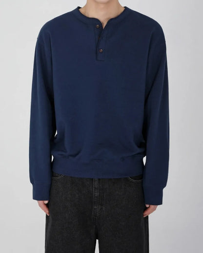 HENLEY NECK LONG TEE W1952