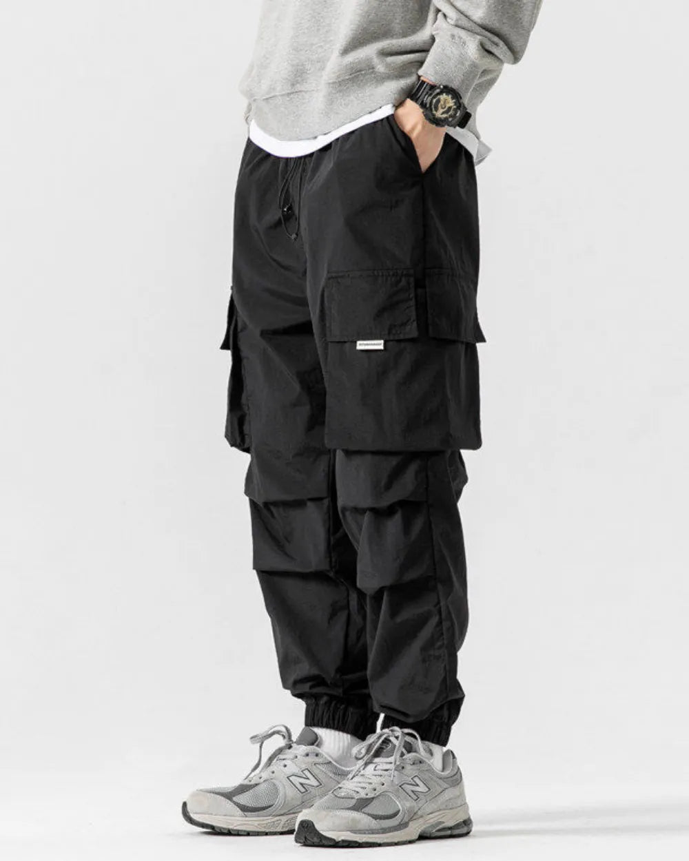 TACTICAL NYLON WIDE CARGO PANTS W1851