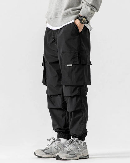 TACTICAL NYLON WIDE CARGO PANTS W1851