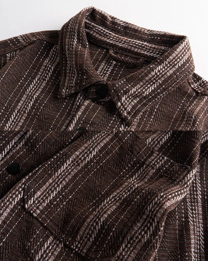 VERTICAL STRIPE LOOSE SHIRT W1979
