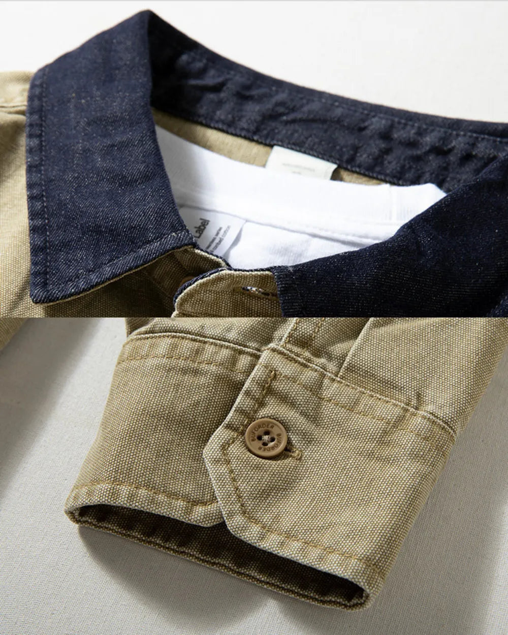 COLLAR CONTRAST SHIRTS W1892