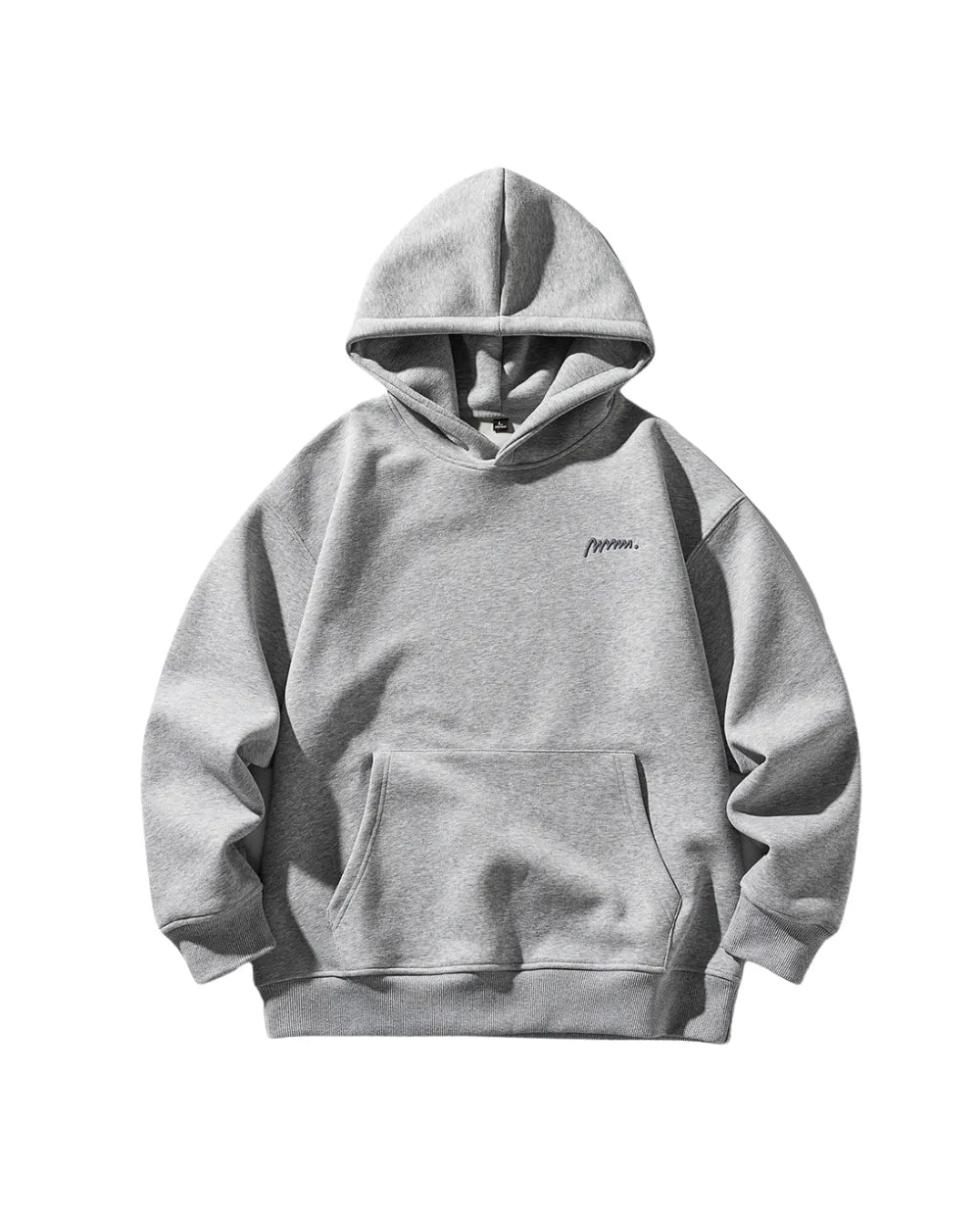 MINIMAL EMBROIDERY OVERSIZED HOODIE W1848
