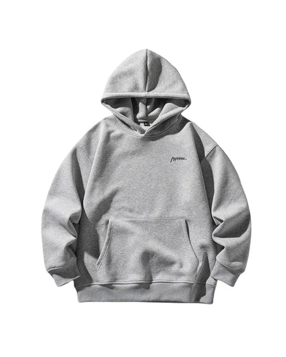 MINIMAL EMBROIDERY OVERSIZED HOODIE W1848