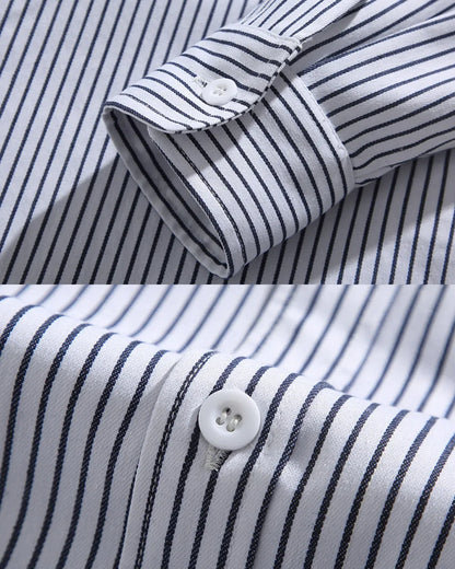 STRIPE LONG SLEEVE SHIRT W1826