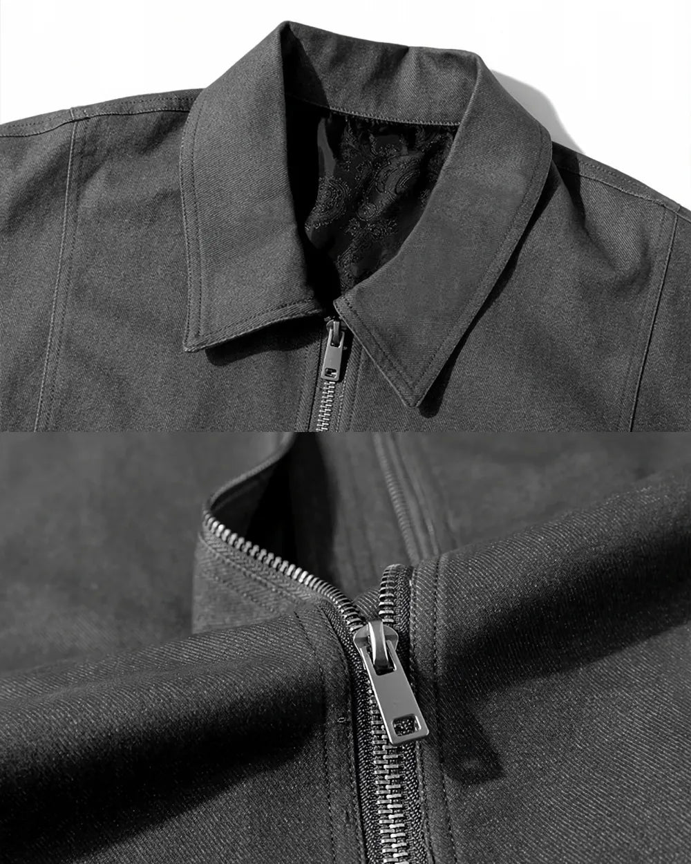 COLLAR ZIPPER LOOSE JACKET W1959