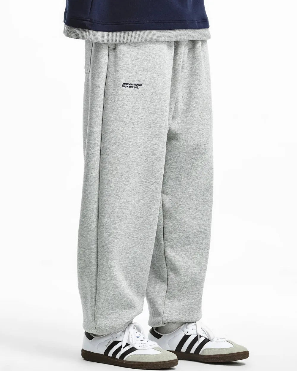 WIDE EMBROIDERED SWEAT PANTS W1861