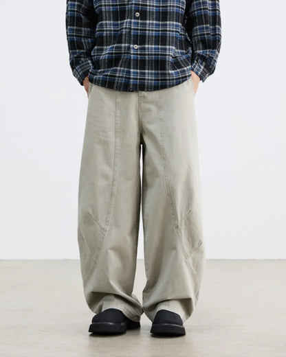VINTAGE WASHED SEAM WIDE PANTS W1852