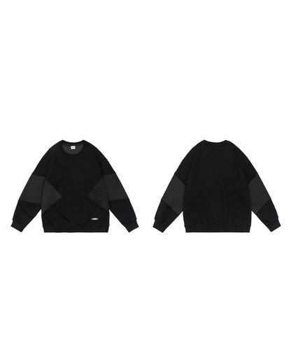 PANELLED RIBBED SWEAT W1879