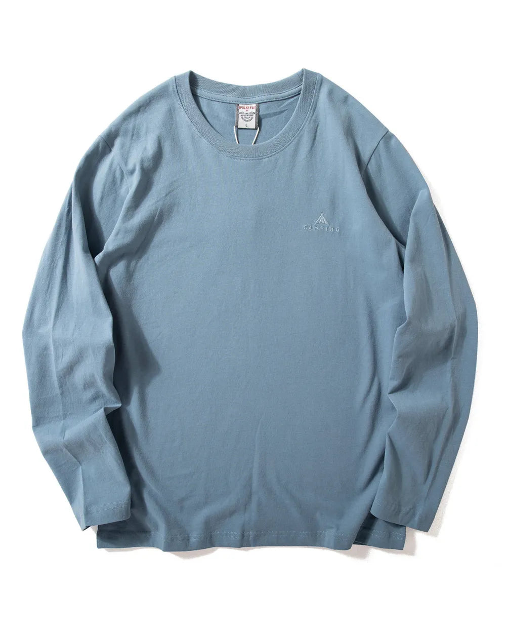 CAMPING EMBROIDERED LOOSE LONG TEE W1975