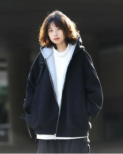 DOUBLE HOOD ZIP PARKA W1966
