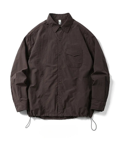 DRAWSTRING NYLON SHIRT W1956