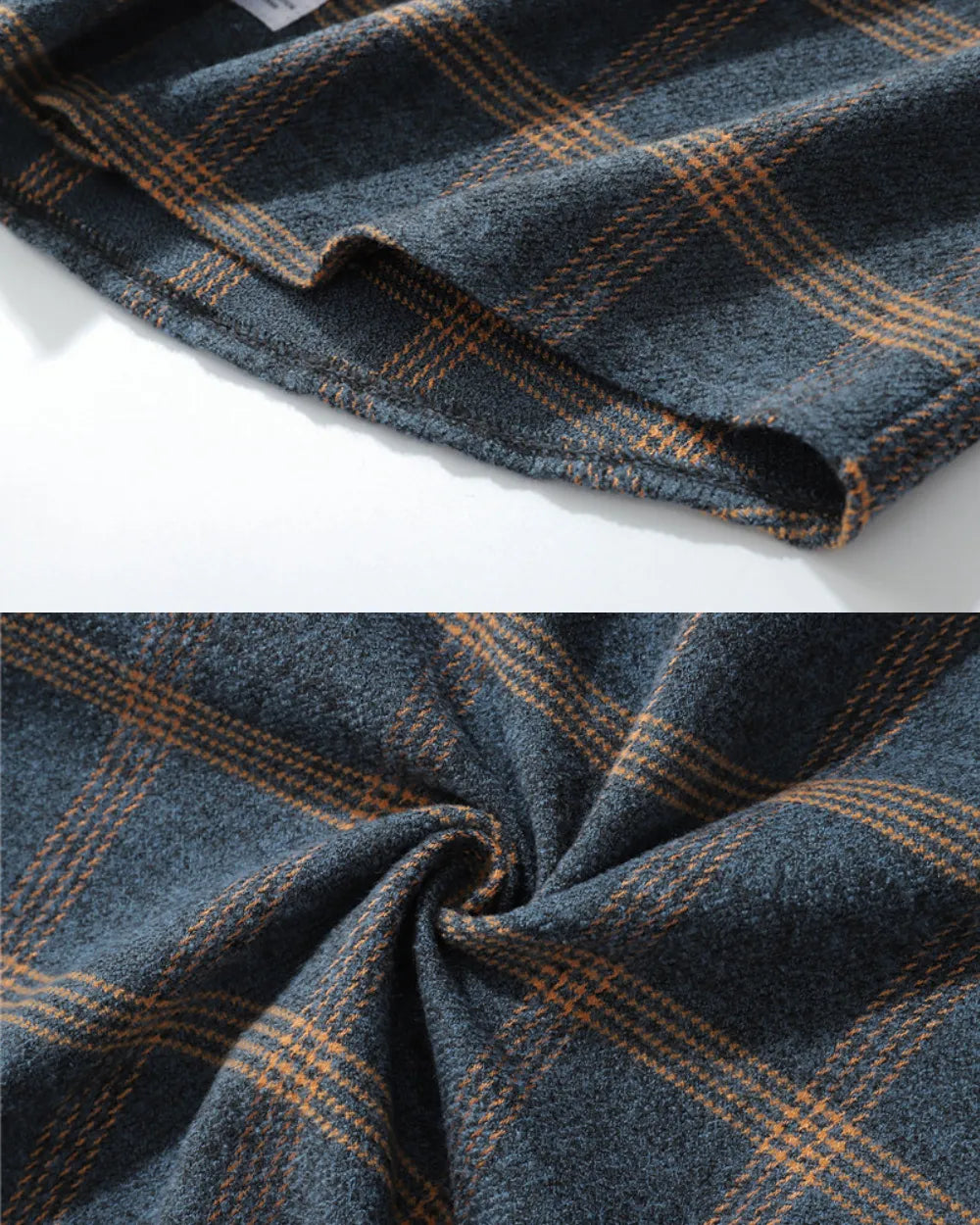 RETRO CHECK OVERSIZED FLANNEL SHIRTS W1859