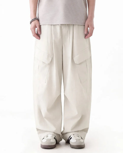 TUCK WIDE CARGO PANTS W1809