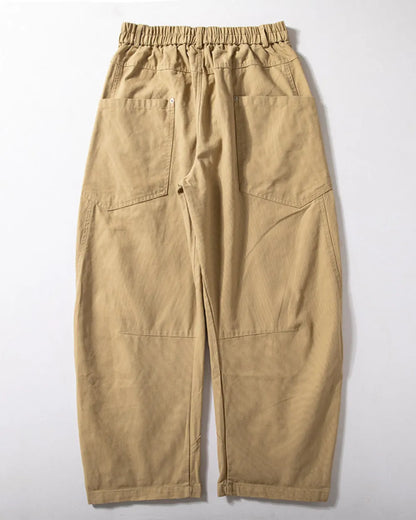 LOOSE FIT CURVED CARGO PANTS W1990