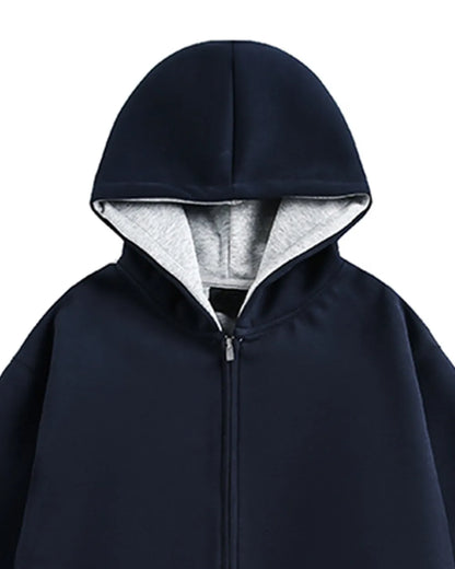 DOUBLE HOOD ZIP PARKA W1966
