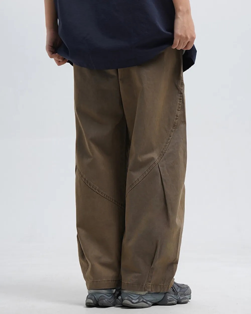 TUCK WIDE PANTS W1788