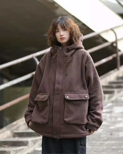 FLEECE HOODIE JACKET W1942