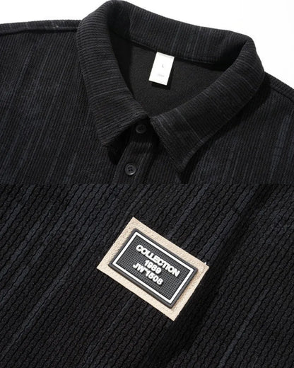 CORDUROY POLO SWEAT SHIRT W1946