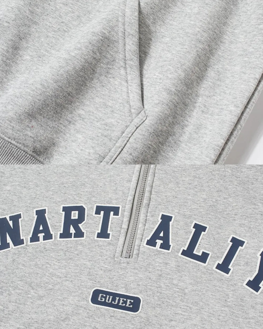 HALF ZIP ARCH LOGO SWEAT W1860
