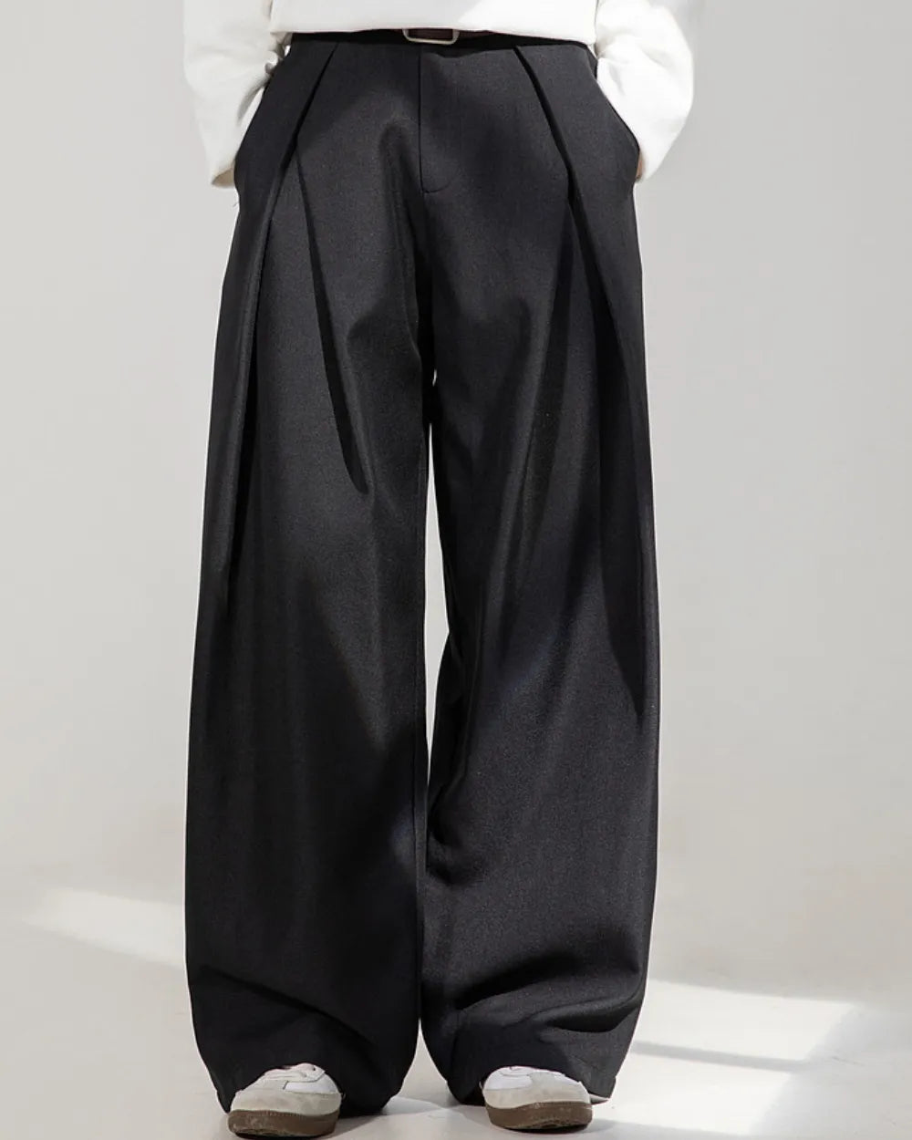 DEEP TUCK WIDE SLACKS W1841