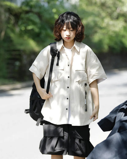 UTILITY LOOSE SHIRTS W1798