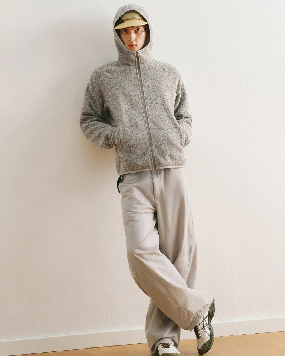 FLEECE HOODED ZIP JACKET W1896