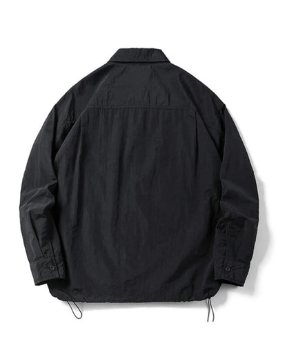 DRAWSTRING NYLON SHIRT W1956